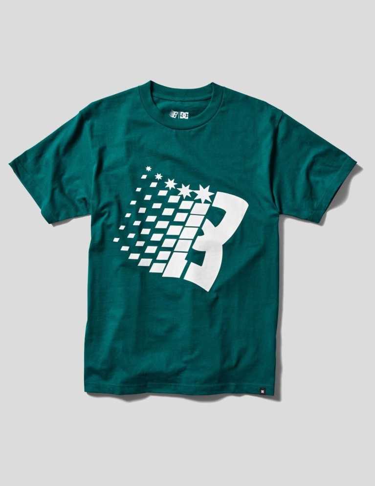 T-shirt DC x bronze 56k star tee green